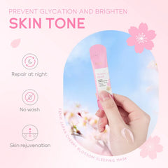 30pcs Sakura Sleeping Face Mask skincare Moisturizing Nourishing Firming Brightening Facial Masks Skin Care Products