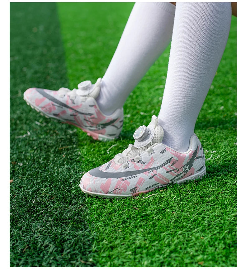Soccer Shoes for Childrens TF/FG Outdoor Futsal Turf Training Boys Girl
