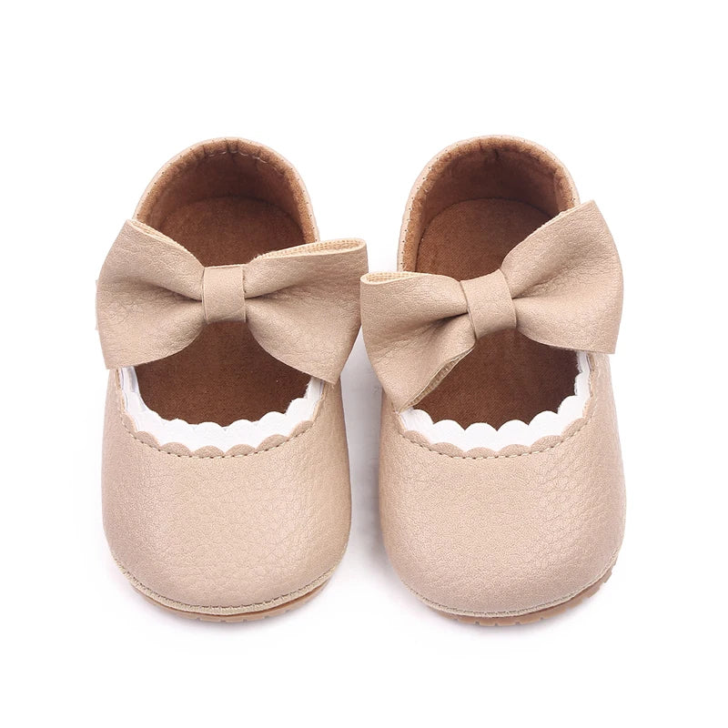 Baby Mary Jane Shoes for Toddler 0-18M Outdoor Prewalking Shoes Non-slip Sole