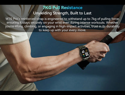 Blackview W70 Pro Sports Fitness Smart Watch 2.01 Screen Bluetooth Talking Watch LED Flashlight Outdoor Smart Watch With Compass