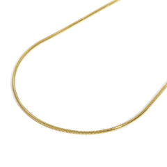 Gold Color Chains 0.9mm-2mm Stainless Steel Snake Chains Necklace