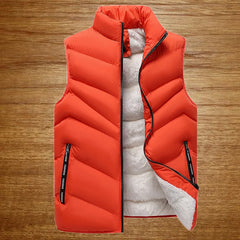 Winter Men's Clothing Wool Soft Vest Jackets Sleeveless Coat Fashion Male Warm