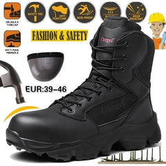 Military Hiking Boots Tactical Safety Boots Anti Smash Stab Labor Protection Boots