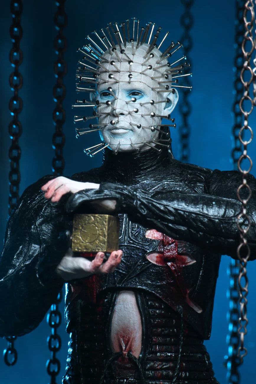 NECA Figure Hellraiser He'll Tear Your Soul Apart Ultimate Pinhead Action Figure PVC Movable Collection Toy Birthday Gifts