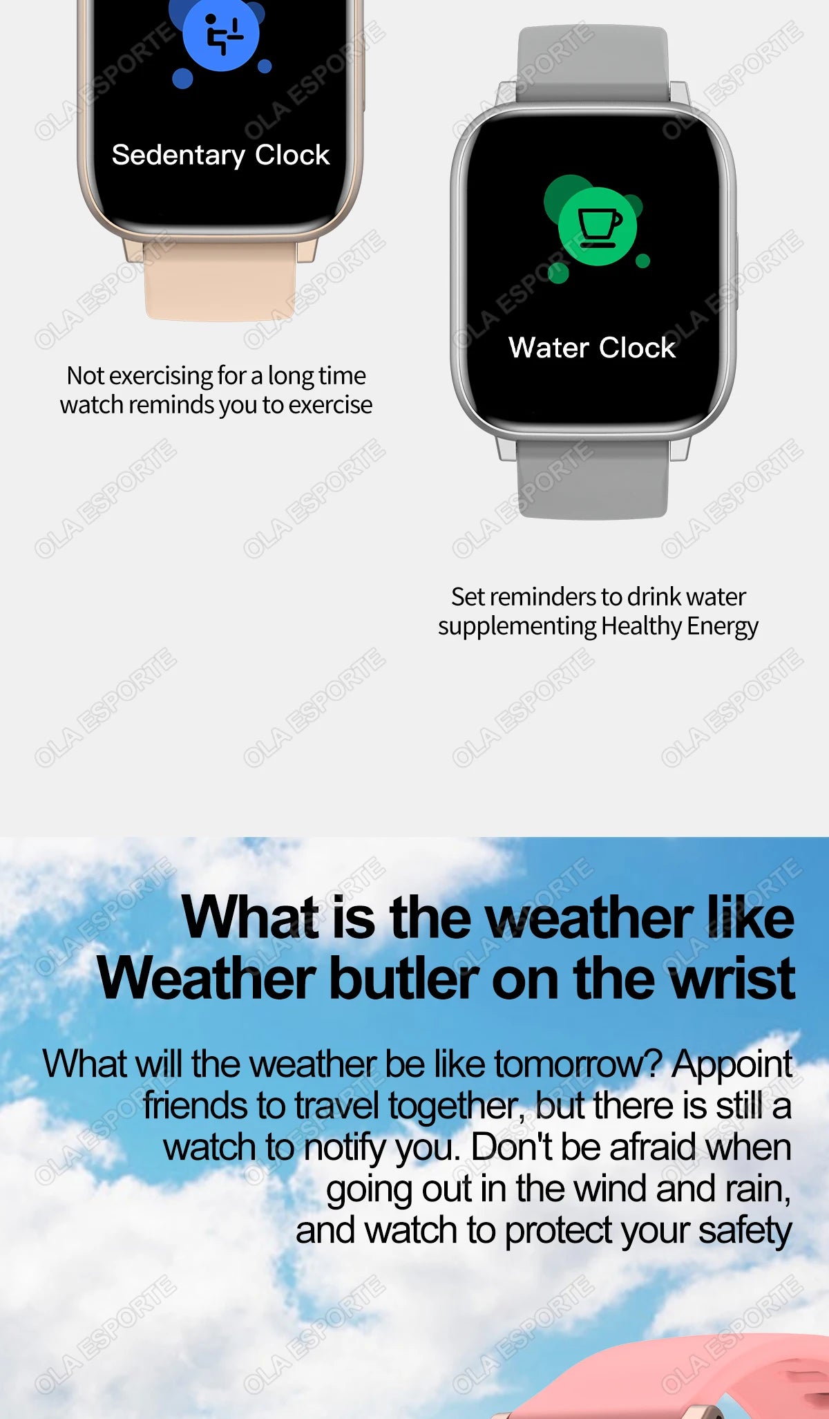 New Sport Smart Watch GPS Tracker Waterproof Men Women Business SmartWatch Bluetooth Phone Call Diy Watch Faces Heart Rate Bands