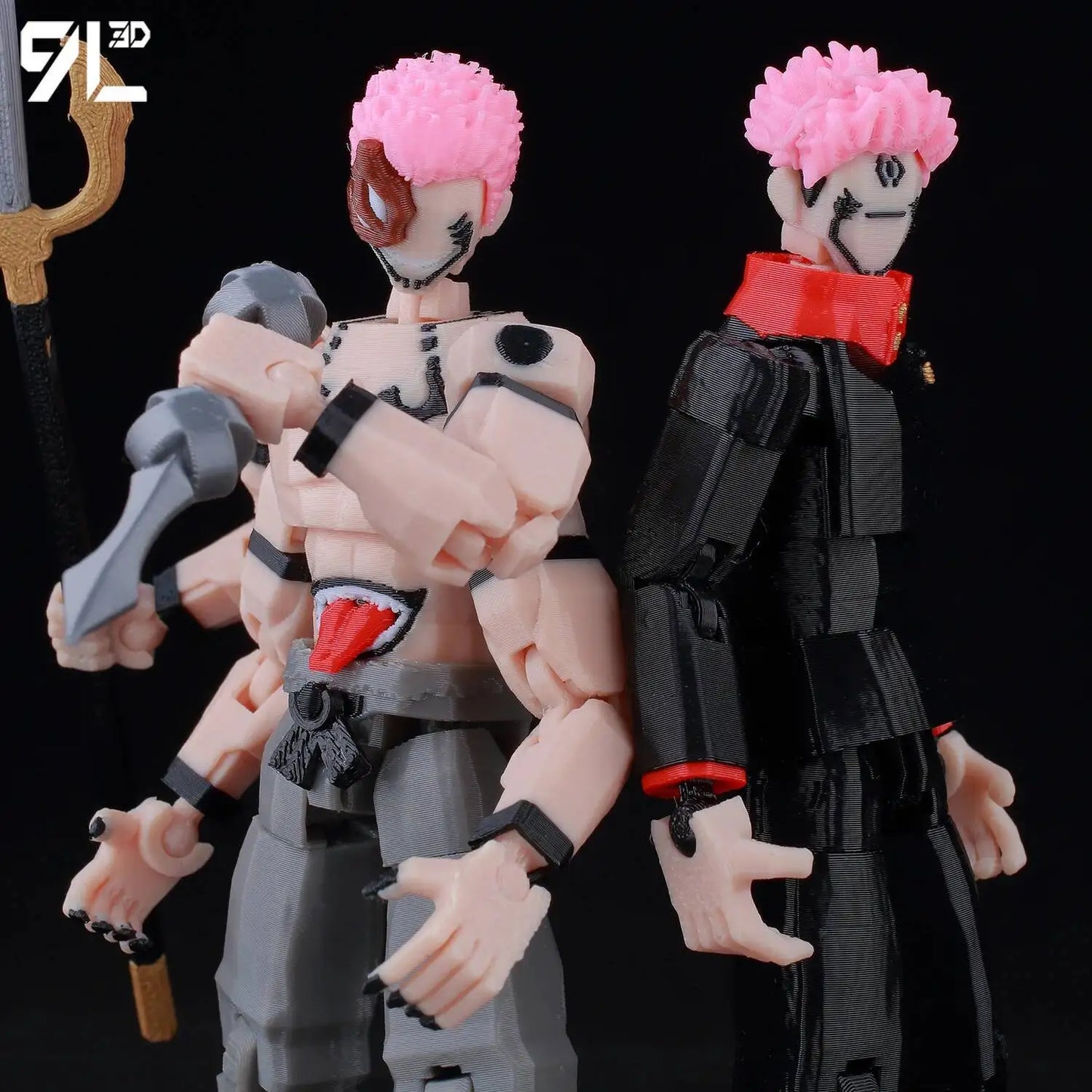 9L 3D Printed Anime Jujutsu Kaisen Sukuna Lucky13 Dummy 13 Movable Shapeshift T13 Action Figures Mannequin Toys for Collectors