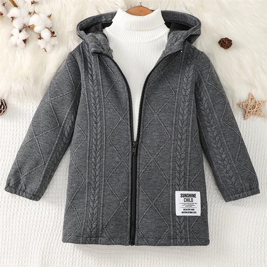 4-7Years Kids Boy Coat Hoodie Sweatshirt Strip Casual Wear Long Sleeve daily Clothing