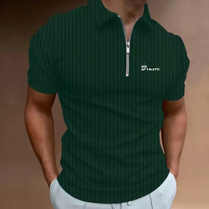 Polo Shirts Men Light luxury Brand PoloShirt,Summer Short Sleeve Tee Shirt Fashion Tops Quality Clothes Golf Wear Polyester