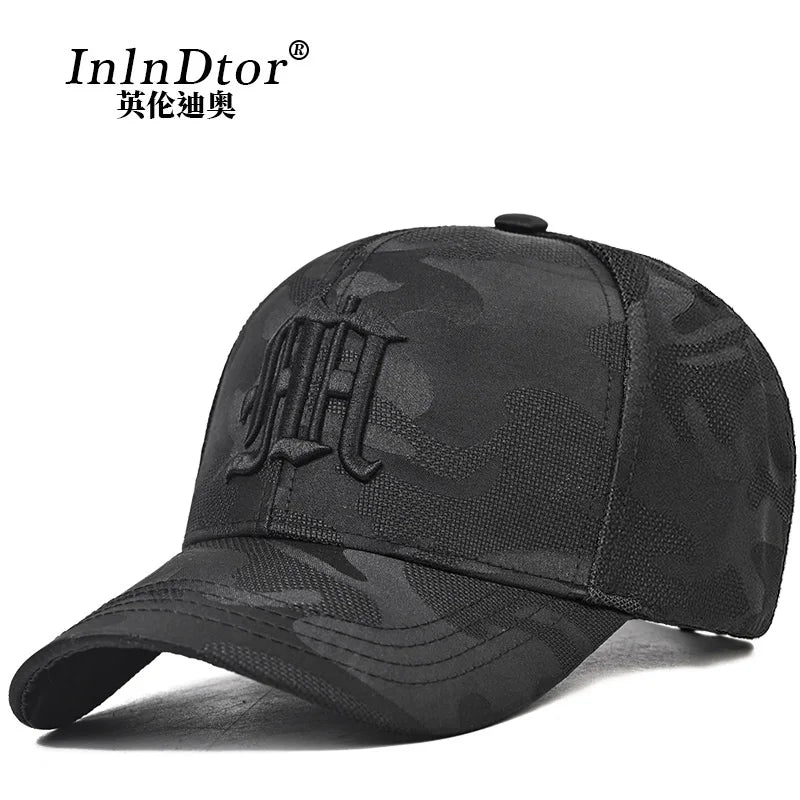 InlnDtor2024 new camouflage embroidered letters trucker 112 baseball cap street hip hop back snapback cap