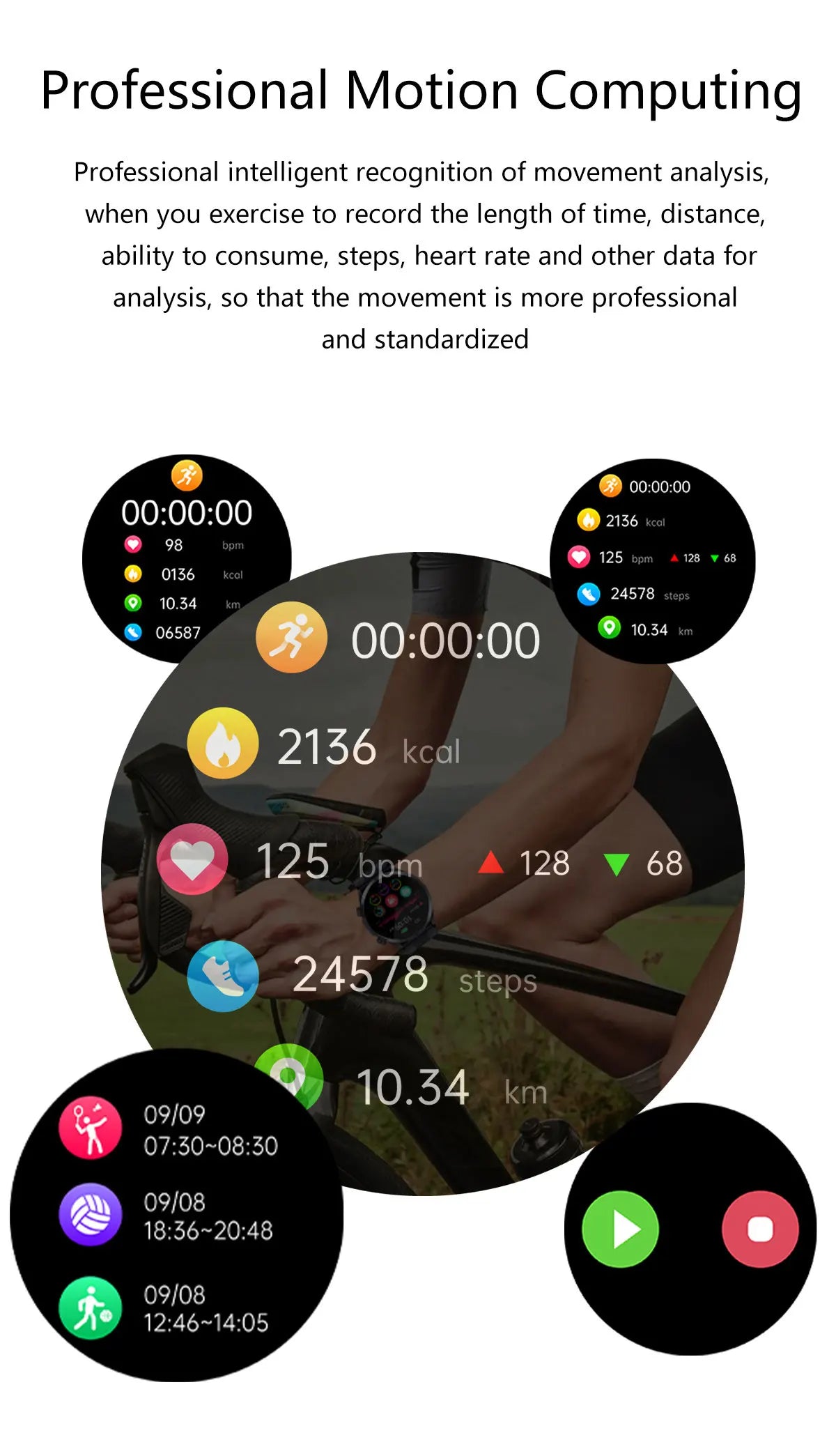 Airbag Smart Watch For huawei watch mens air Pump