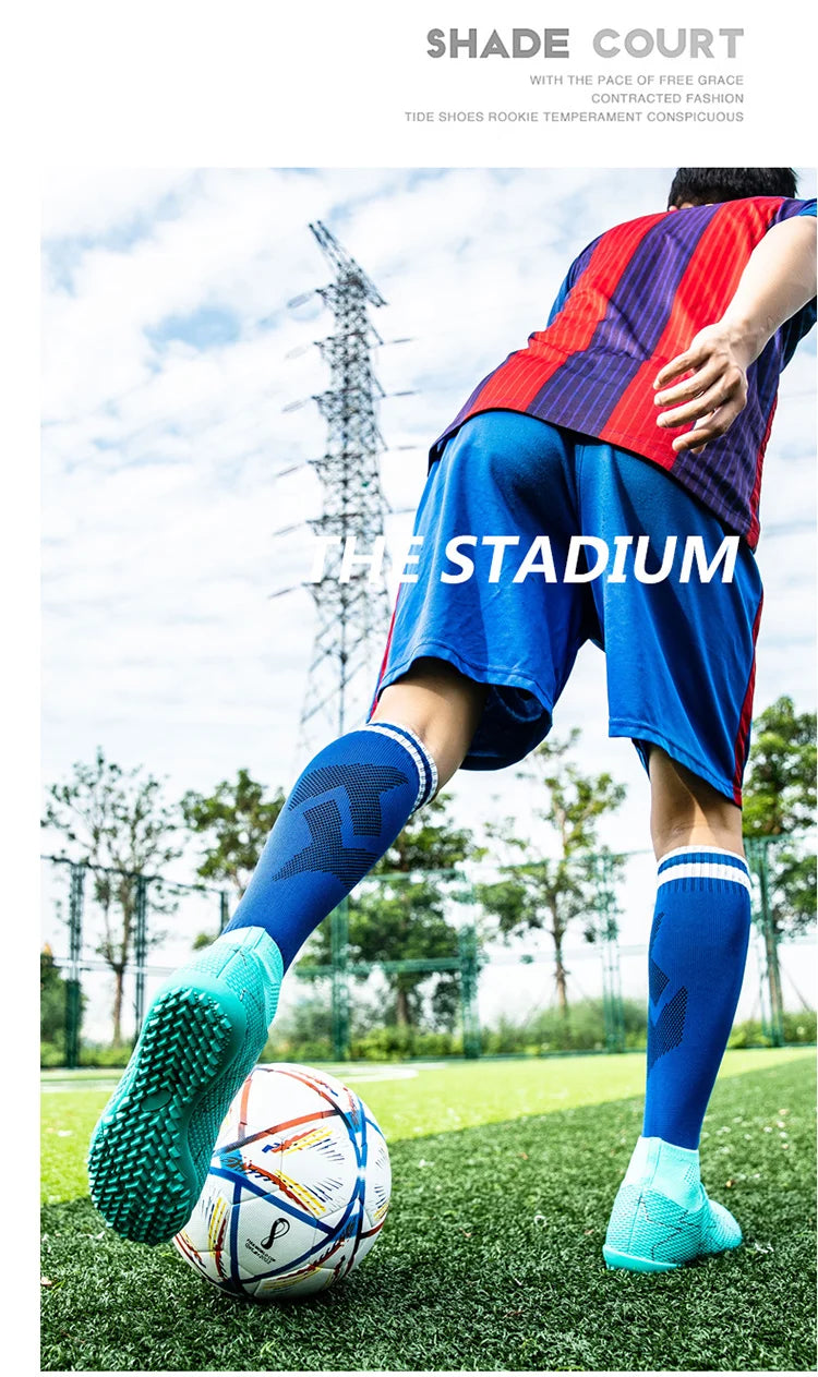 Outdoor Men Breathable Soccer Shoes Cleats Training Football Boots Match Sneakers