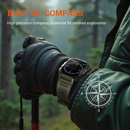 Blackview W70 Pro Sports Fitness Smart Watch 2.01 Screen Bluetooth Talking Watch LED Flashlight Outdoor Smart Watch With Compass