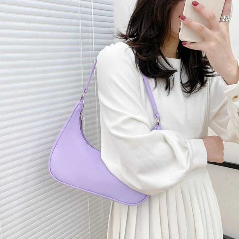 Women Bags Armpit Shoulder Bag Small Shoulder Purse Nylon Underarm Bags