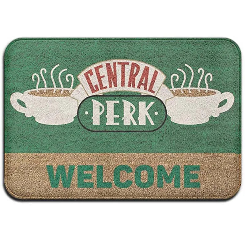 Classic Friends Welcome Door Mat for Bathroom Kitchen New Friends TV Show Flannel