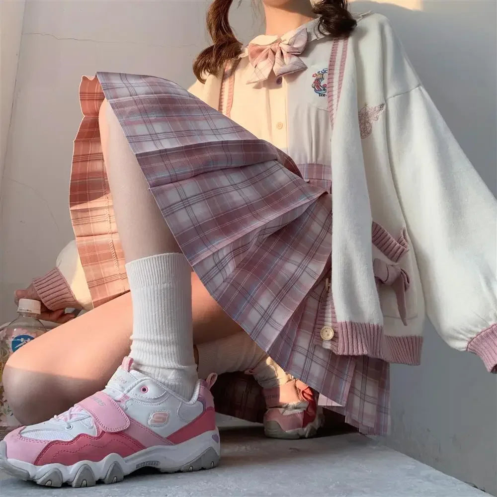 Autumn Winter Women Sweater Loose Japanese Style Sweet Knitted Cardigan