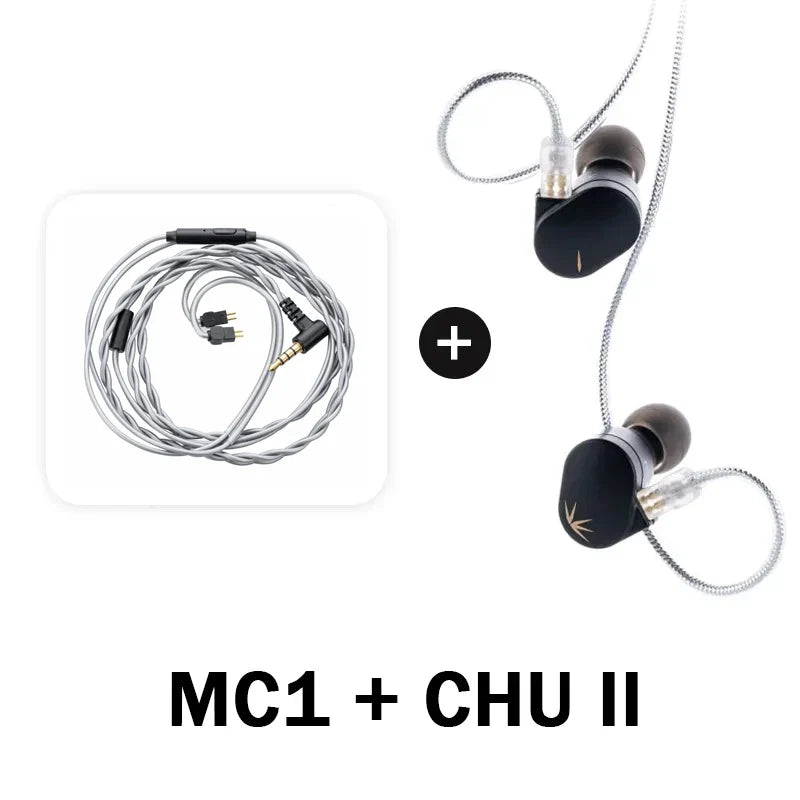 MOONDROP CHU II High Performance Dynamic Driver IEMs Interchangeable Cable in-Ear Headphone