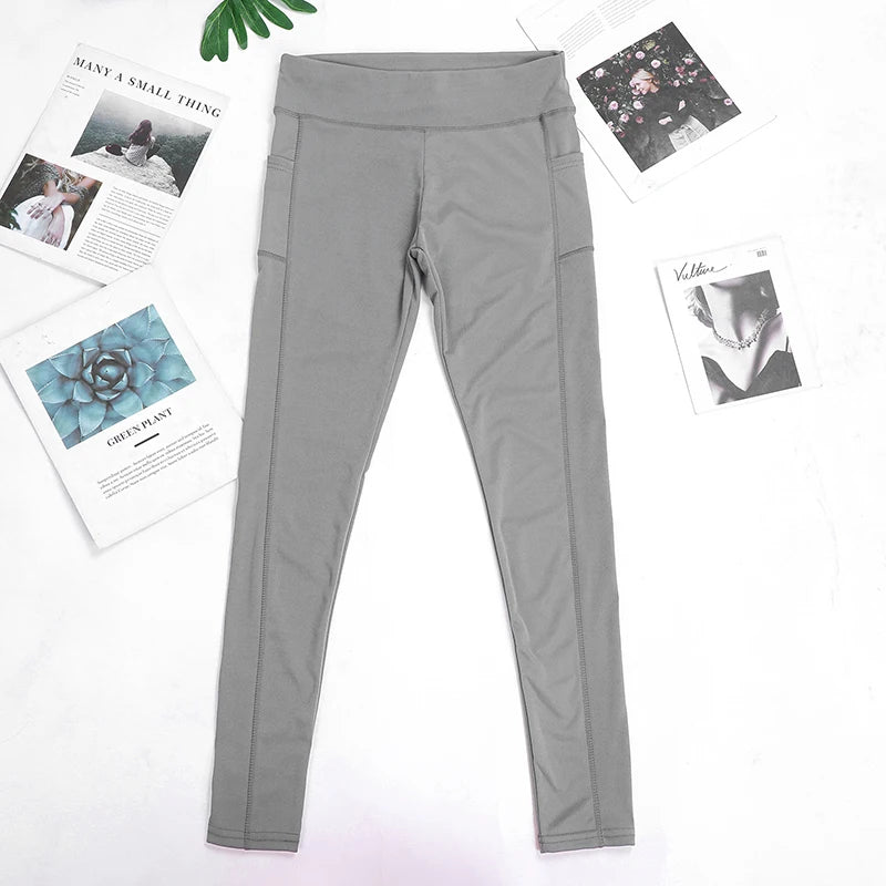 Sportswear Woman Gym Leggings Pocketed Yoga Pants Fitness Running Pants