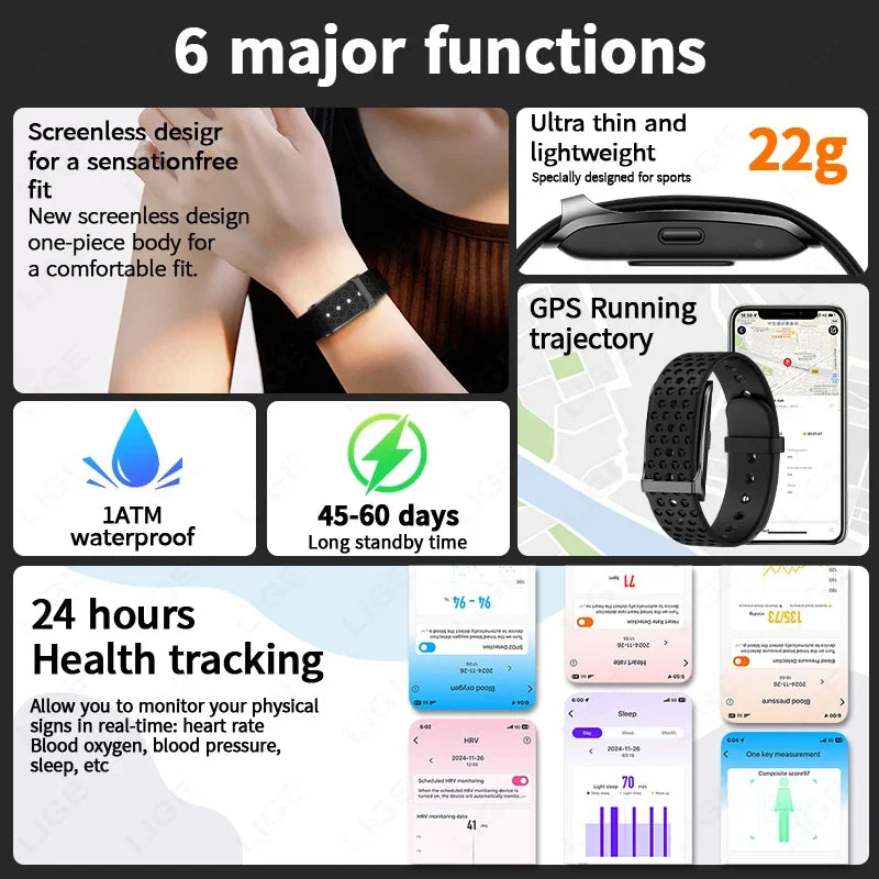 Smart Watch Men Women Fitness Smart Bracelet Sports Band