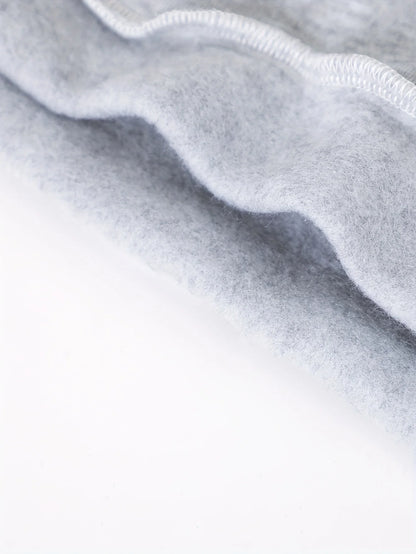 2set Autumn and winter new casual comfort sports style warm boys printed warm lining hoodie and tracksuit pants