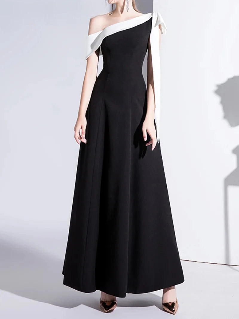 Homecoming Dresses: Prom Gown One Shoulder Graduation Dress Evening Dresses