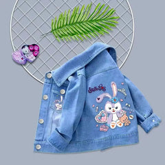 Baby Boys Girls Denim Mickey Minnie Mouse Jacket Coat