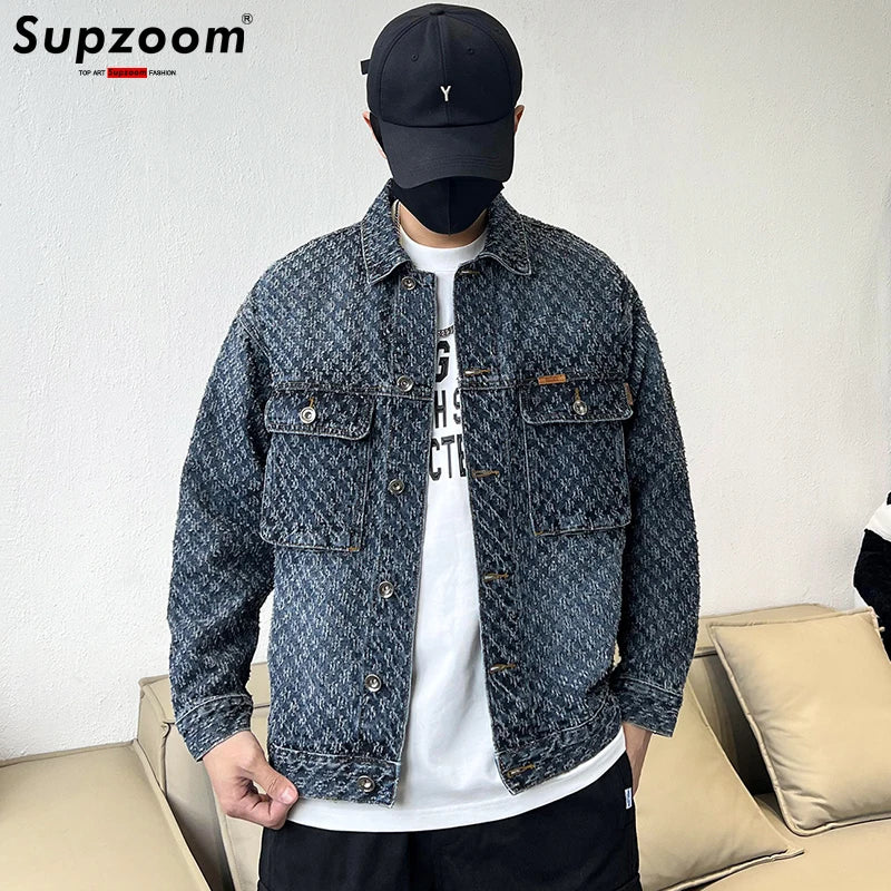 Top Fashion Single Breasted Cotton Solid Turn-down Collar Short Bomber Jacket