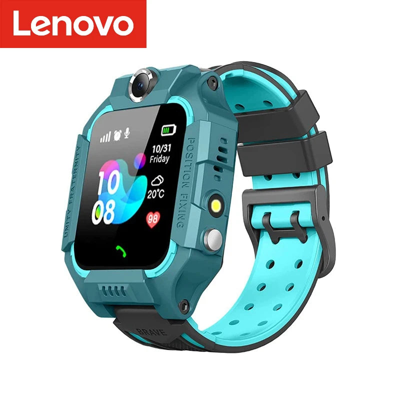 Lenovo Smart Watch Kids 4G Sim Card 2G Internet SOS Tracker Call Phone Voice Chat Photo Children Smartwatch Camera Boy Girl Gift