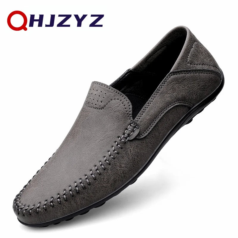 2023 Genuine Leather Mens Loafers Moccasins Shoes Designer Men Casual Handmade Formal Slip on Male Boat Shoes Zapatillas Hombre