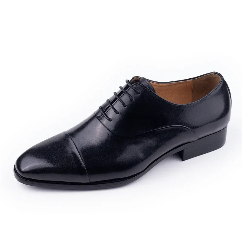High Quality Handmade Mens Oxford Shoes Inner Suture Genuine Leather Men