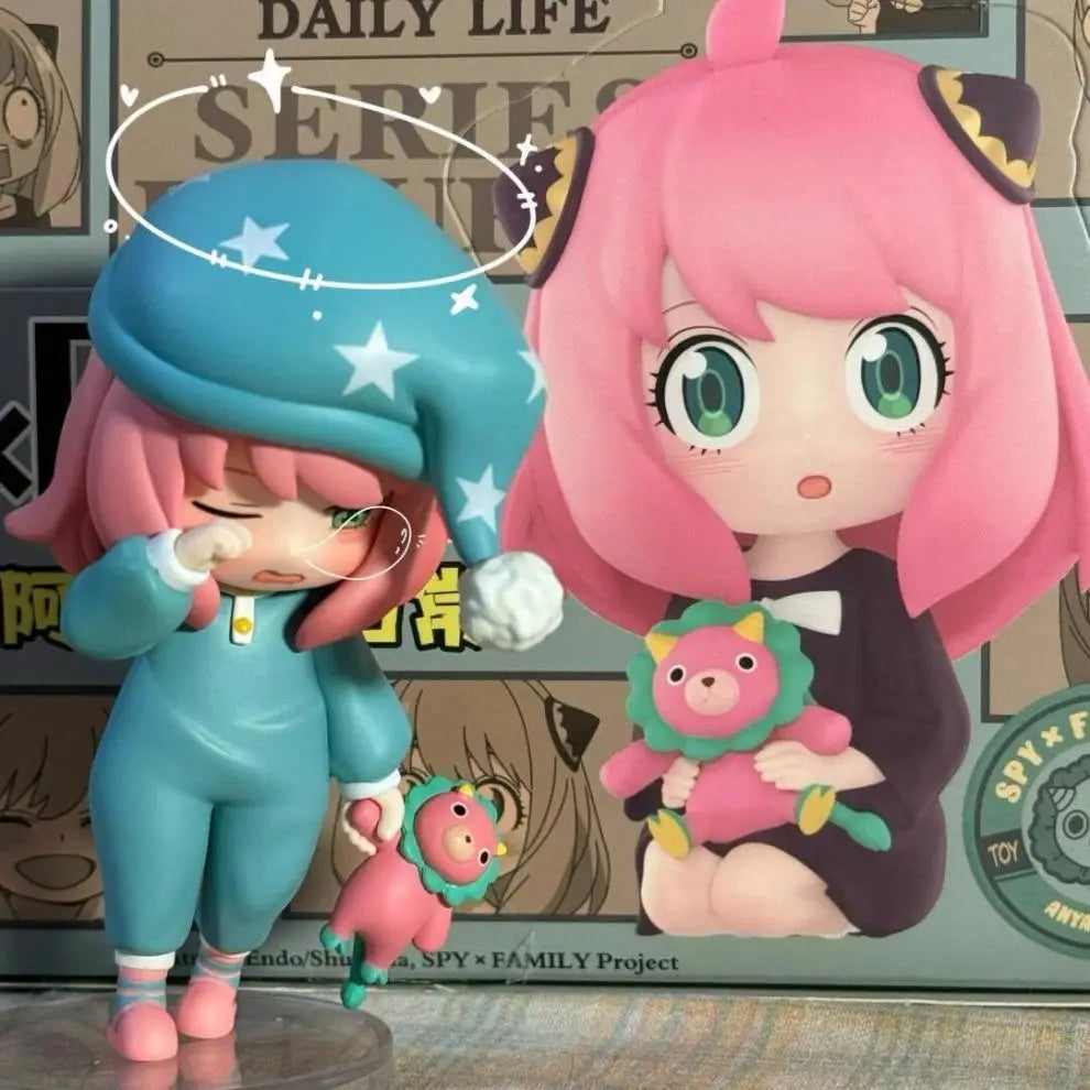 SPY×FAMILY Anya Forger Blind Box, Anime Figure Set, Cute Kawaii Collectible Toy, Desk Decor & Birthday Gift for Fans