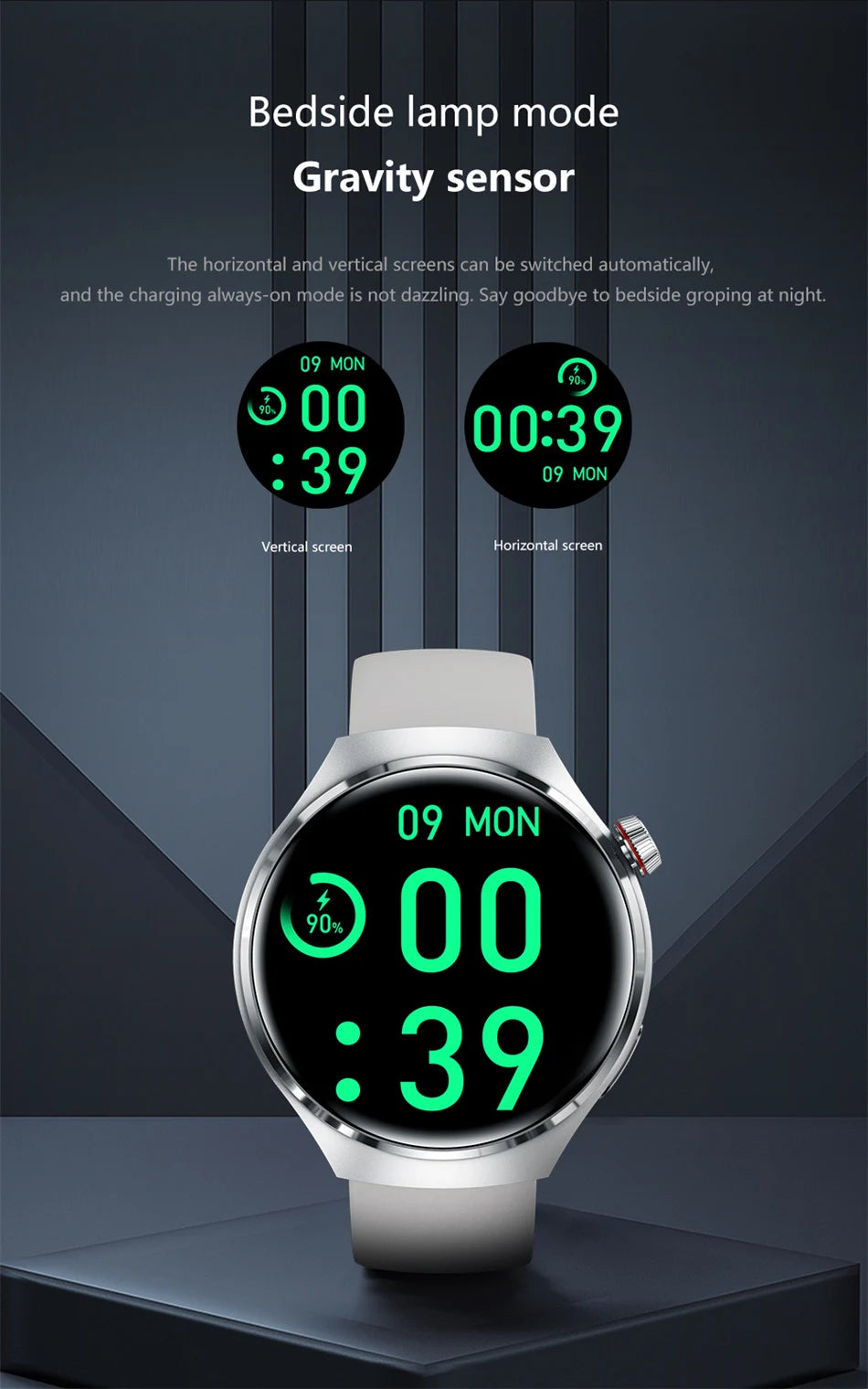 2025 New Watch 4 Pro GPS NFC Smart Watch Men 360*360 AMOLED Screen Heart Rate Bluetooth Call Waterproof Sports Man Smartwatch