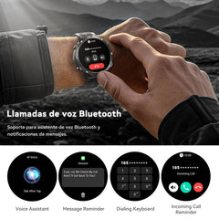 Cubot X3, Sport Waterproof Smartwatch, 1.73-inch AMOLED Display, Bluetooth Calls, 900mAh Battery, Blood Oxygen, Fitness Tracker