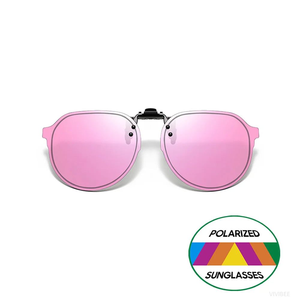 Sunglasses Women Big Size Driving Sun Glasses with Clips