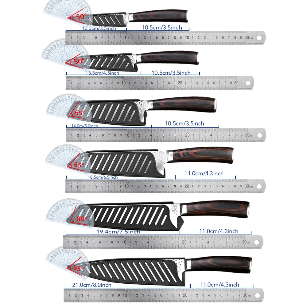 Kitchen Knives Professional Chef Knife Set Japanese Santoku Knifes Meat Cleaver