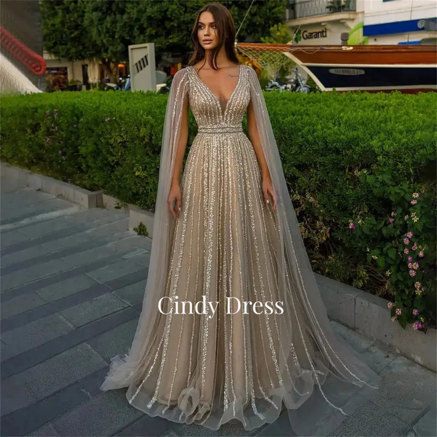 Homecoming Dresses: Beaded Shiny Luxury Dresses Evening Elegant Party Dress
