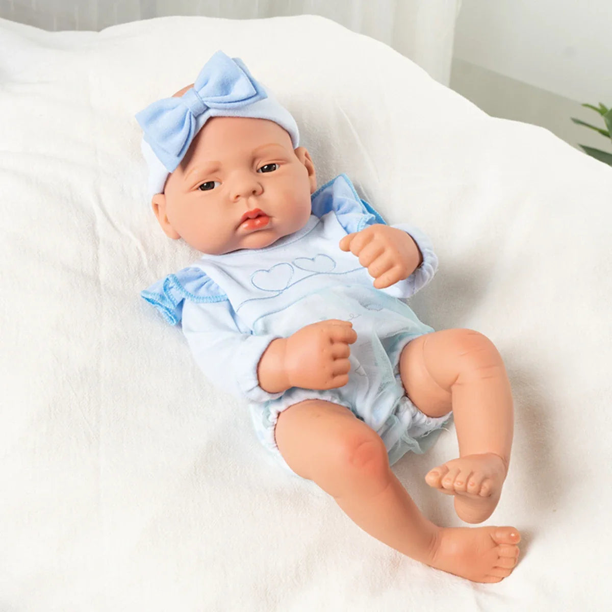 15.75inch 40cm Reborn Dolls Baby  Dolls Toys Girl Lifelike Reborn Dolls Full Body Vinyl Girl Doll Bebe Doll Toy Birthday Gift