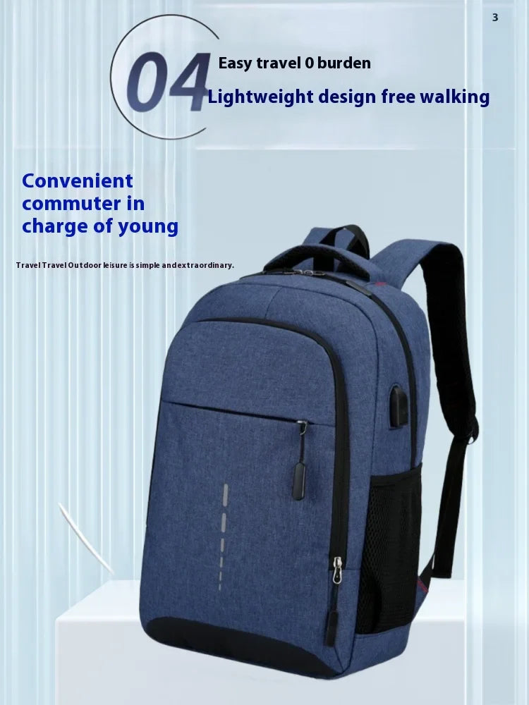 Nylon Backpack Simple And Fashionable Casual Backpack Business Commuting Computer Bag Large Capacity Backpack