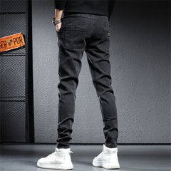 Spring Summer Black Gray Cargo Jeans Men Streetwear Denim Jogger Pants Men