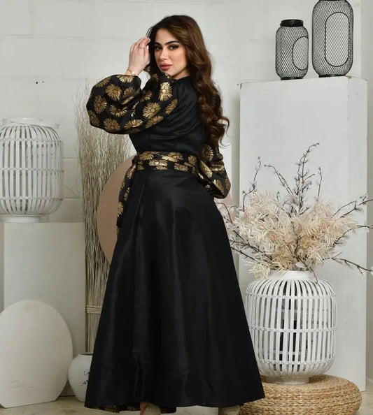 Evening wear Dresses: Long Sleeved Chiffon of Formal Evening Prom Dress Women