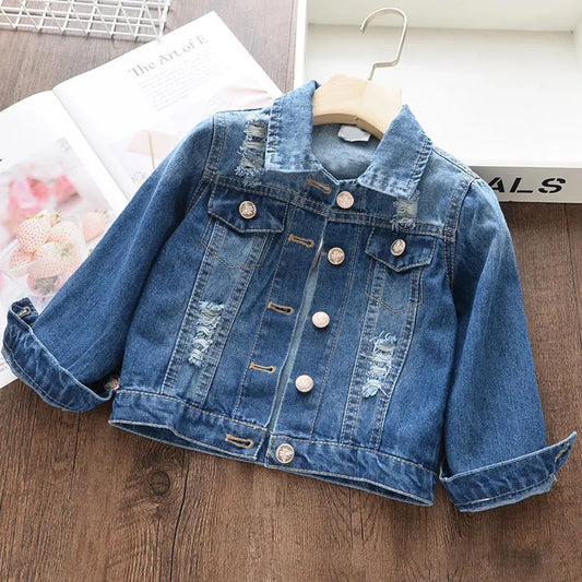 Bear Leader Girls Denim Coats Brand Spring Kids Jackets Clothes