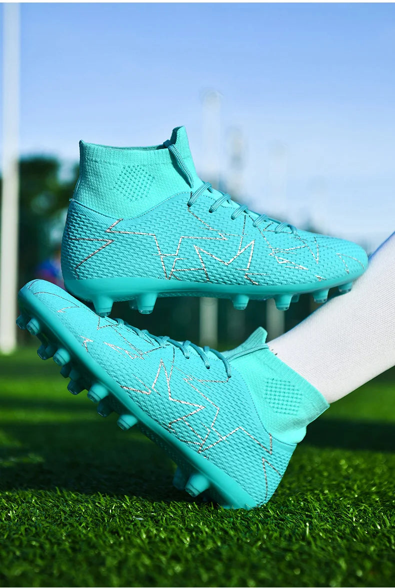 Outdoor Men Breathable Soccer Shoes Cleats Training Football Boots Match Sneakers