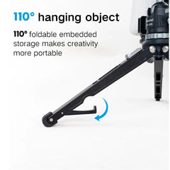 Mini Aluminum Alloy Handheld Tripod Cold Shoe Head Desktop Selfie Tripod