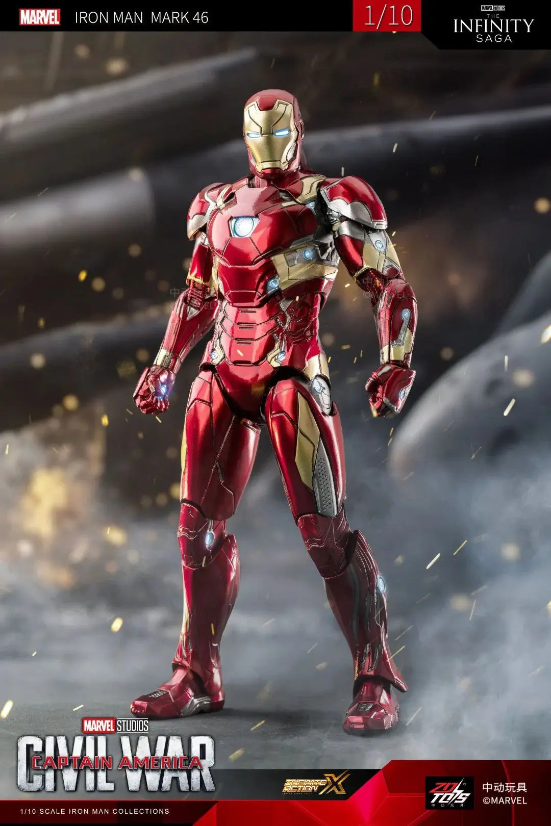 ZDTDS Original Iron Man MK37 Hammerhead MK12 MK38 Igor MK9 Iron Patriot War Machine legends Avengers Action Figure Collect Toy