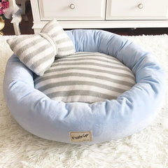 Winter Plush Insulation Circular Pet Litter Mat Dog Bed Soft Comfortable Thickened