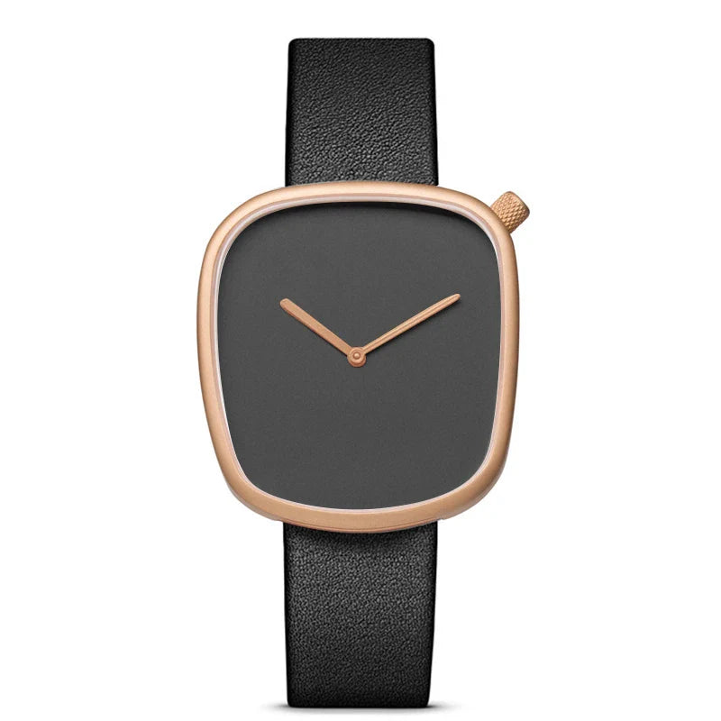 TOMI Watch Minimalist Men's Square Fashion Ultra thin Watch Minimalist Women's High Quality Elegant Quartz Watch Clock Gift