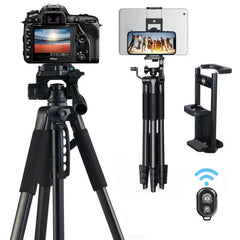 Aluminum alloy camera tripod tripod for mobile phones, tablets, live streaming