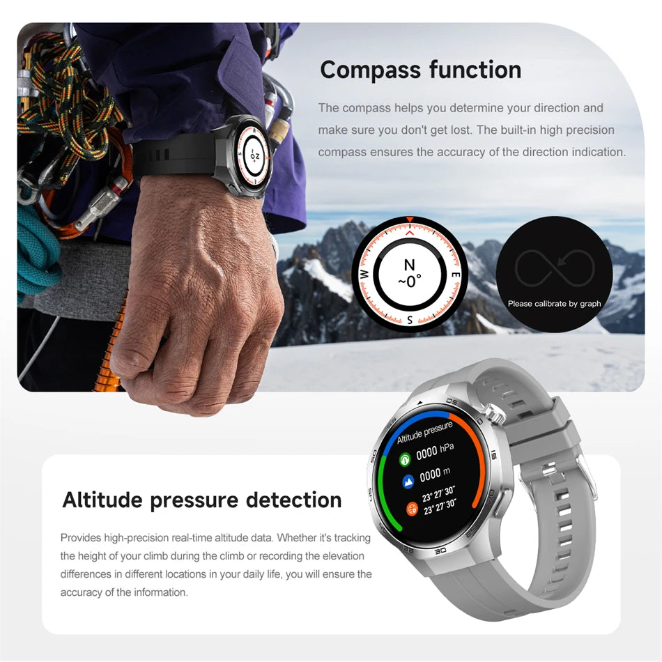 For Huawei Watch GT5 Pro Smart Watch 1.53 Inch HD AMOLED Screen