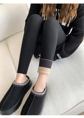 Autumn Winter Alpaca Velvet Shark Leggings Women's Fleece Thickened