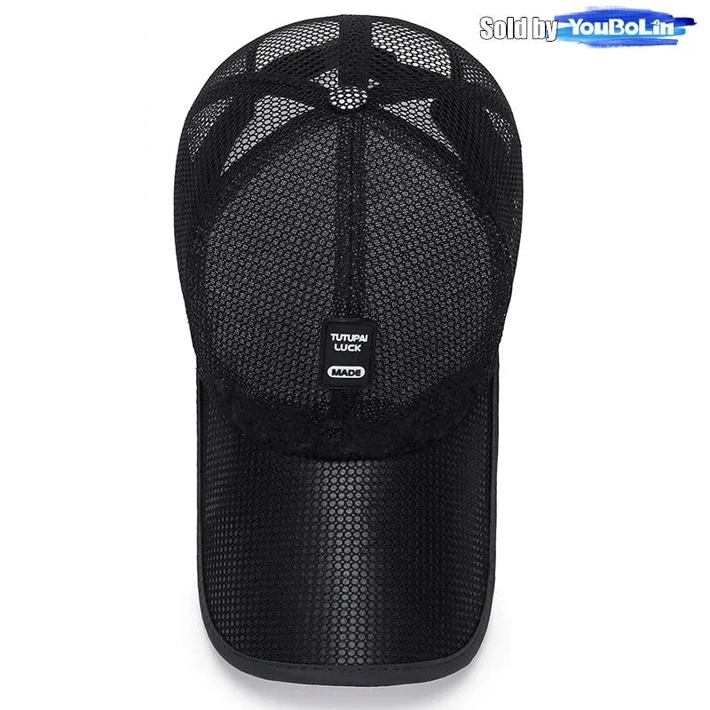 Summer Breathable Mesh Adjustable Baseball Cap Sun Hat Trucker Caps Dad Hats