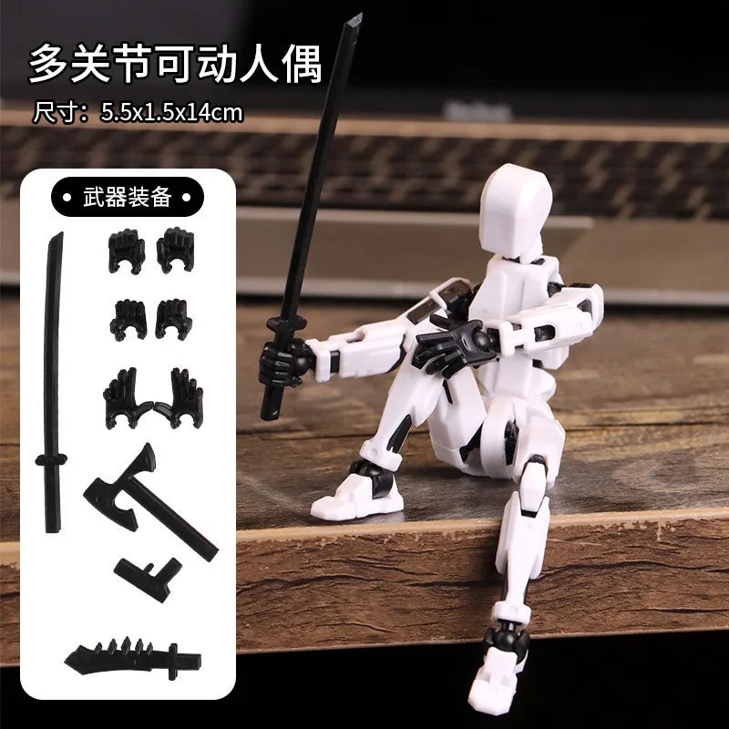 Multi-Jointed Movable Shapeshift Robot 3D Printed Mannequin Dummy 13 Action Figures Toys Kids Adults Parent-children Games gifts
